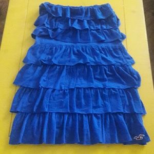 Blue HOLLISTER sm. ruffled dress